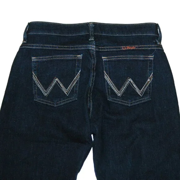 Q-Baby Wranglers Jeans Women’s 5/6 x 36 Dark Wash - Picture 4 of 11